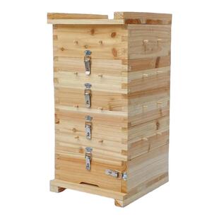 格子箱中蜂蜂箱散装全套杉木土养蜜蜂工具诱蜂桶五层方格子蜂箱