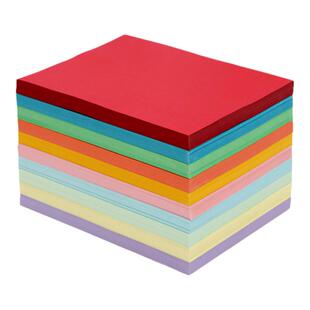 彩色卡纸a4加厚手工硬卡纸彩纸手工纸小学生软卡纸幼儿园儿童a4纸4开彩卡a3大张彩纸8k卡纸硬