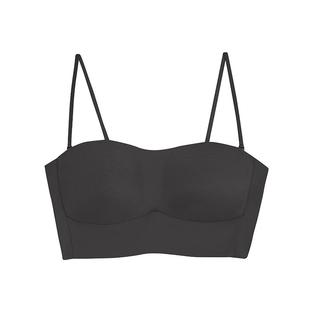 梧桐本色无肩带内衣女抹胸光面无痕防滑裹胸隐形薄款无钢圈文胸夏