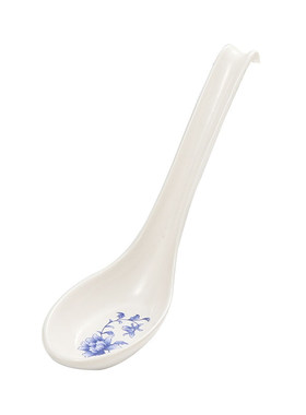 高档a5勺子青花瓷密胺功夫仿瓷