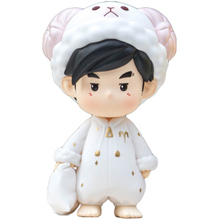 周杰伦十二星座盲盒 正品官方授权周同学手办公仔Q版卡通形象礼物