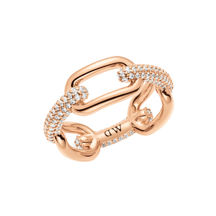 DW戒指 男女同款星河系列简约玫瑰金色戒指时尚设计感指环食指