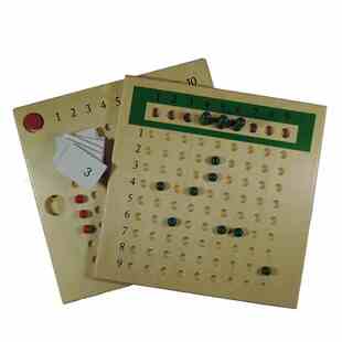 蒙特梭利蒙氏数学套装 蒙台索利木质早教教具东方爱婴红黄蓝 玩具