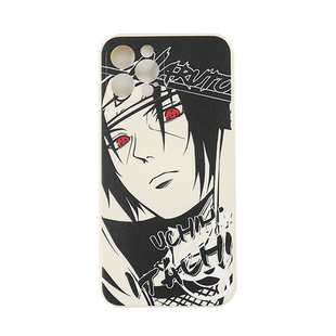 火影忍者直边液态硅胶手机壳侧边印制图案磨砂浮雕全包软精孔防摔适用于苹果16ProMax华为Mate60小米OPPOVIVO