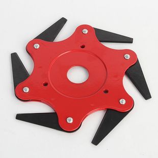 割草机六叶刀打草头6机草头刀剪叶叶刀片4叶叶打灌5割草头配件3