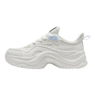 特步棉花糖2025冬季新款休闲鞋女鞋冬季厚底增高小白鞋运动鞋子女