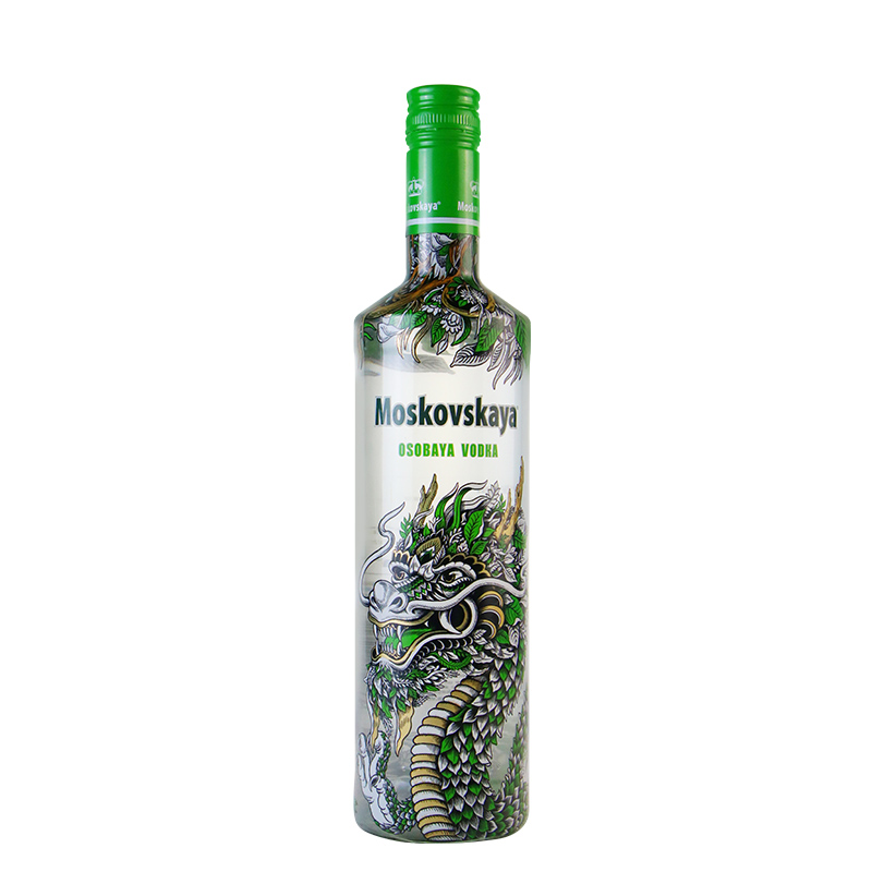 进口洋酒苏连绿牌伏特加苏绿苏联绿牌 Moskovskaya Vodka