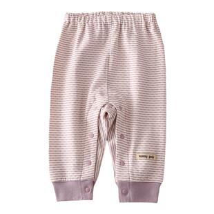 好换尿不湿纯棉婴儿童宝宝按扣可开档裤子春秋A类大pp裤家居睡裤