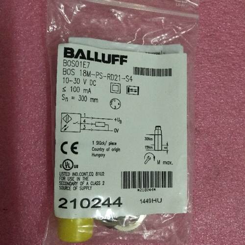议价全新原装BALLUFF巴鲁夫 BOS 18M-PS-RD21-S4 BOS01E7 现货