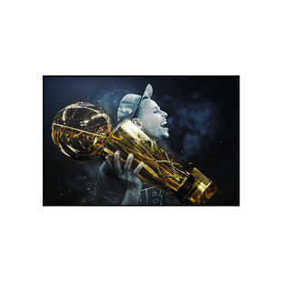 斯蒂芬库里海报挂画篮球明星客厅装饰画勇士队男孩卧室床头壁画