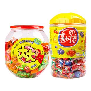 真知棒108支棒棒糖桶装什锦水果混合口味六一儿童糖果零食散装