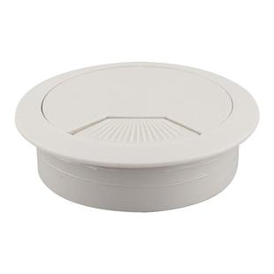 电脑桌穿线孔盖板 穿线盒孔塞 线孔盖孔灰白黑圆 35 53 50 60mm孔