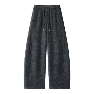 美式cleanfit宽松弯刀卫裤男款