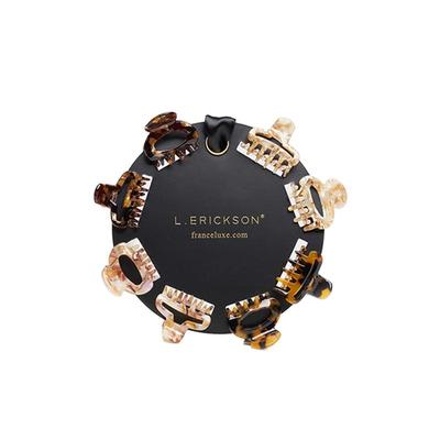 L. ERICKSON/莱丽克森 醋酸迷你抓夹集合板8个装
