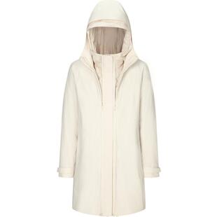 【鹅绒】波司登奥莱女舒适户外防风中长款连帽一衣三穿厚羽绒服