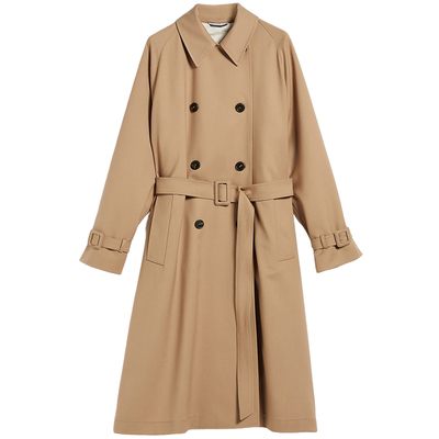 【甄选惠享】Weekend MaxMara 秋冬女装双排扣系带风衣5026013906