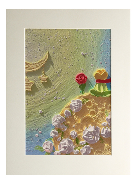 卡纸相框装裱水粉剪纸素描画框