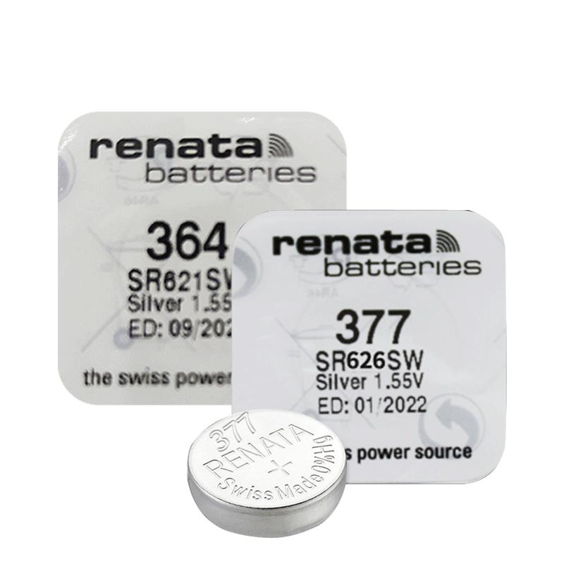 【门店同款】Renata364/SR621SW瑞士手表电池适用于DW丹尼尔惠灵顿卡西欧天梭飞亚达CK浪琴女原装石英表电池