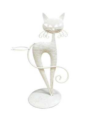 法式做旧铁艺工具架花仙堂摆件