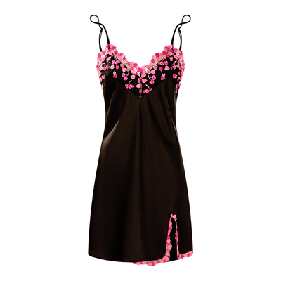 性感蕾丝睡裙女士V领吊带睡衣裙