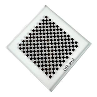 玻璃标定板0.5um高精度玻璃镀铬棋盘格标定板机器视觉畸变测试板