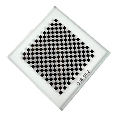 玻璃标定板0.5um高精度玻璃镀铬棋盘格标定板机器视觉畸变测试板