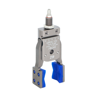 机械手迷你夹具带磁性注塑机柔性夹子DHVG加宽大开口异形水口夹爪