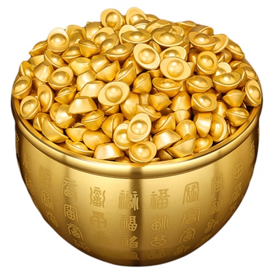 实心沙金元宝瓜子仿金招财进宝
