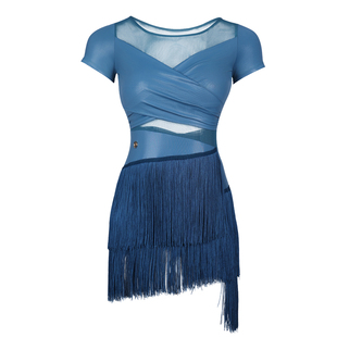 UDANCE2026新款拉丁舞服女成人舞蹈服练功服套装流苏连衣裙 BD106