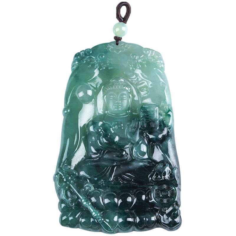 缅甸翡翠大日如来佛吊坠正品