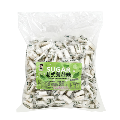 老式薄荷糖手工清凉薄荷棍500g散装8090后儿时的味道怀旧休闲零食