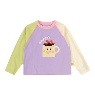 女童长袖T恤纯棉宝宝上衣2026春秋女宝宝打底衫春装休闲小童衣服