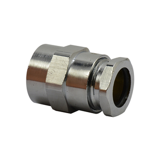 不锈钢波纹燃气管内丝直接全铜加厚免敲边4分6分变径转换接头配件