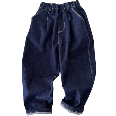 男童弹力软牛仔裤直筒宽松休闲裤