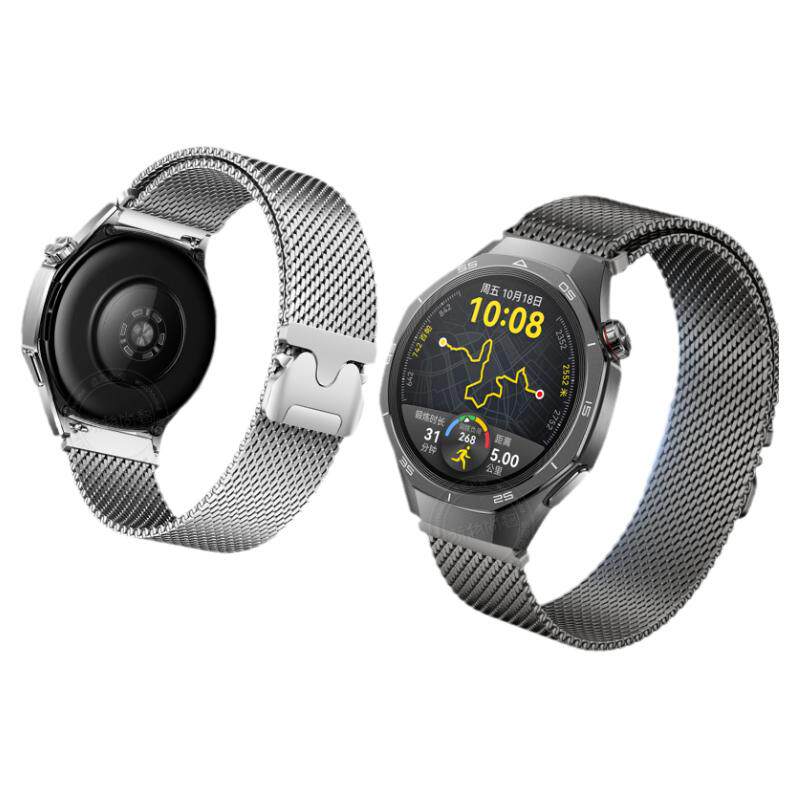 适用华为GT6手表watch5表带watchgt5降落伞6pro卡扣米兰磁吸腕表带GT4运动GT3智能gtrunner2男4pro夏季金属