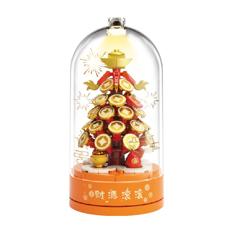 JAKI财源滚滚八音盒亮灯吉祥贺岁