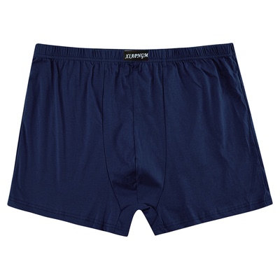 3/5条男平角裤纯棉高腰内裤中老年人四角爸爸宽松大码运动短裤头