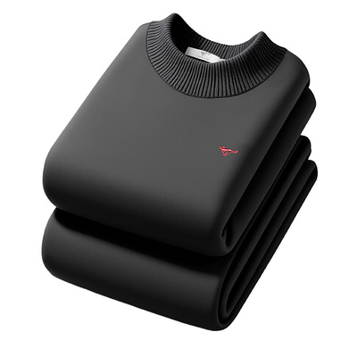 七匹狼防风中领加绒加厚保暖内衣