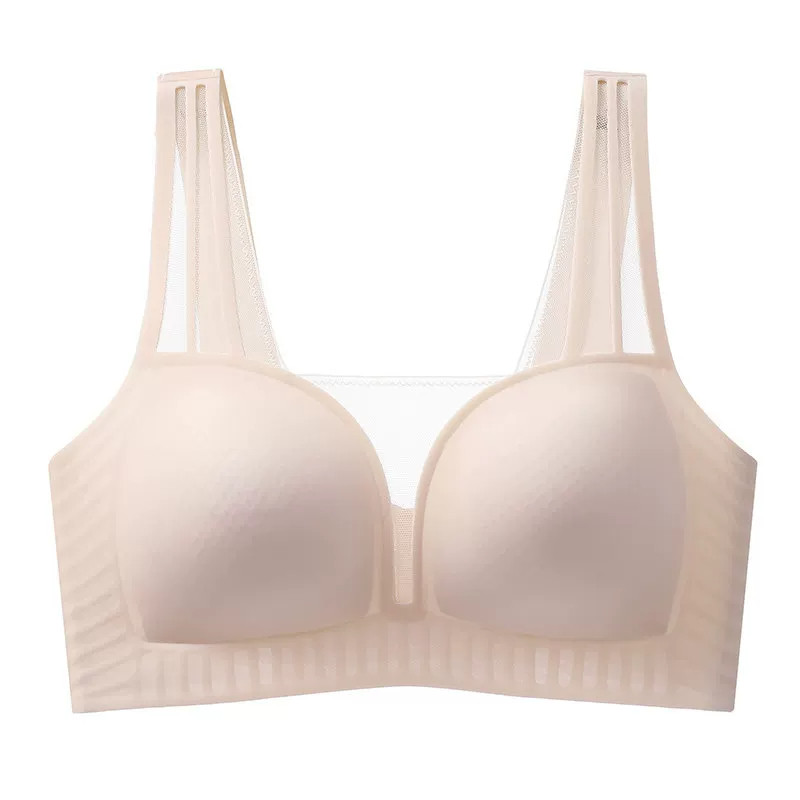 婷美法式网纱收副乳聚拢文胸