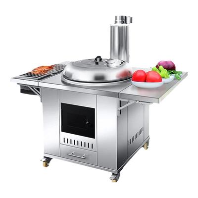 锅灶不锈钢柴火灶铁锅炖家用农村