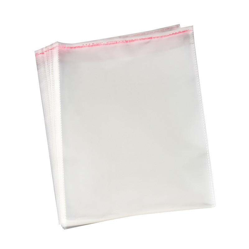 opp袋子不干胶透明自粘袋服装透明自封塑料袋可定制5丝宽度30cm