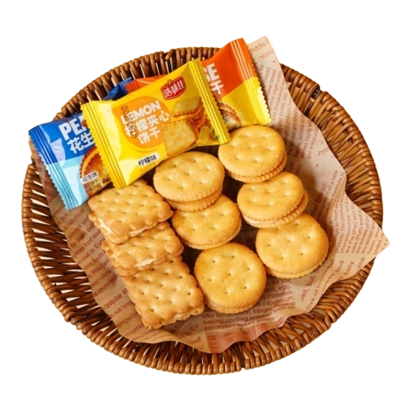 花生酱夹心饼干老式怀旧零食