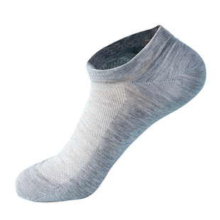 德国舒雅男士袜 AAA级抑菌透气消臭白商务运动浅口短袜子粘纤船袜