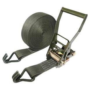 军绿色货车万能紧绳器锁紧器2寸双挂钩捆绑带5CM带钩加厚拉紧器