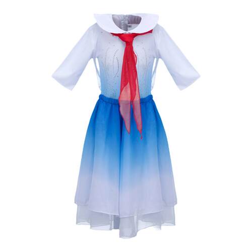 儿童合唱服演出服少儿舞蹈裙女童服飘扬的红领巾舞蹈服儿童舞蹈裙