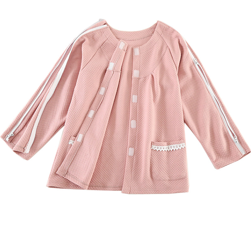 男女夹棉方便穿脱病号护理服拉链