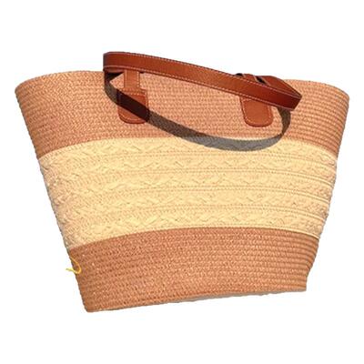 海边度假沙滩包包女2025新款春季编织单肩包大容量菜篮草编托特包