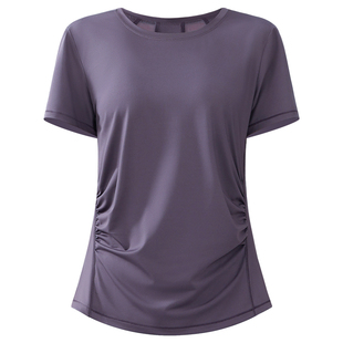 透气瑜伽服套装女大码宽松速干衣200斤胖mm夏季跑步训练健身上衣