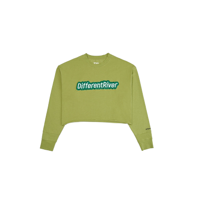 DifferentRiver短款发泡印长袖T