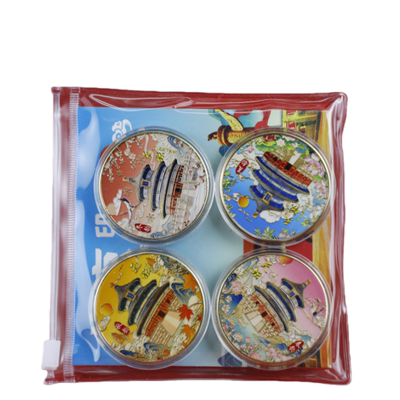 北京旅游纪念币纪念章天坛长城